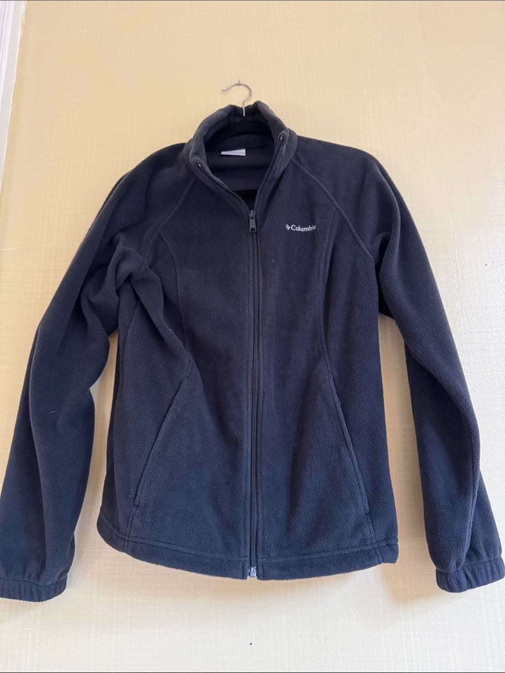Columbia Black Zip-Up Fleece Jacket